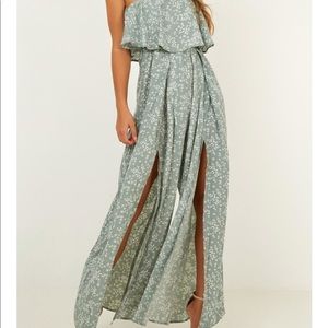 Showpo: Checking twice jumpsuit - Sage floral